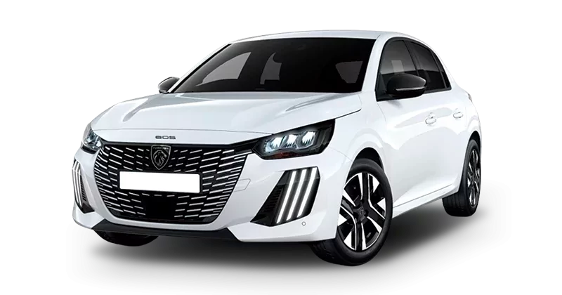Renting Coches Peugeot 208-Allure Gasolina 100 S&S 6 vel. Man Blanco Okenite