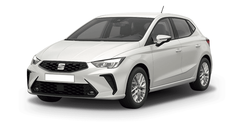 Renting Coches Seat Ibiza-1.0 MPI Style+ Blanco Candy