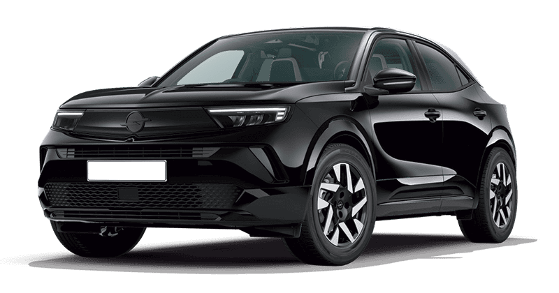 Renting Coches Opel Mokka-1.2 T XHT Hybrid eDCT6 GS Karbon Black, Arktis White