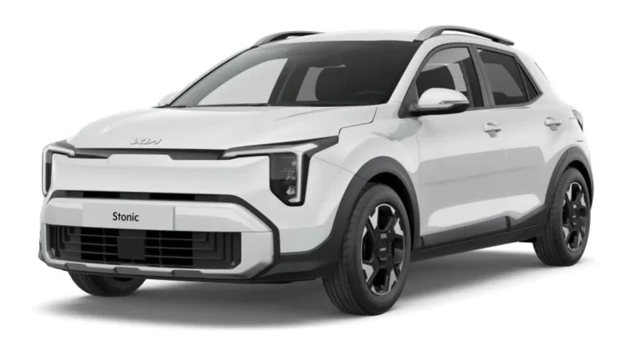 Renting Coches Kia Stonic1.0 T-GDi Concept Clear White, Astro Grey
